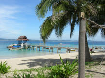 The main view of Kapas Island Resort